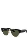 Ray Ban Mega Clubmaster D-frame Gold-tone And Acetate Sunglasses In Black
