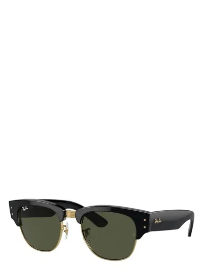 Ray Ban Mega Clubmaster D-frame Gold-tone And Acetate Sunglasses In Black