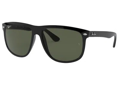 Pre-owned Ray Ban Men's Rayban Rb4147 Sunglasses In Black/green (rb4147)