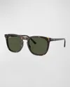 RAY BAN MEN'S RB2210 PLASTIC SQUARE SUNGLASSES, 53MM