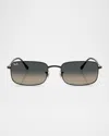 Ray Ban Men's Rb3746 Rectangular Sunglasses In Black