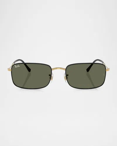 Ray Ban Men's Rb3746 Rectangular Sunglasses In Black