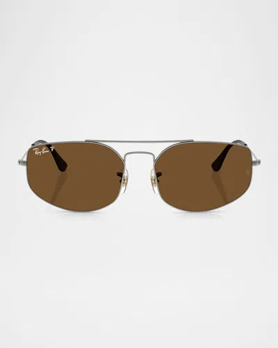 Ray Ban Men's Rb3845 Geometric Sunglasses In Black