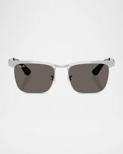 Ray Ban Men's Rb3875 Square Sunglasses, 56mm In Dark Grey