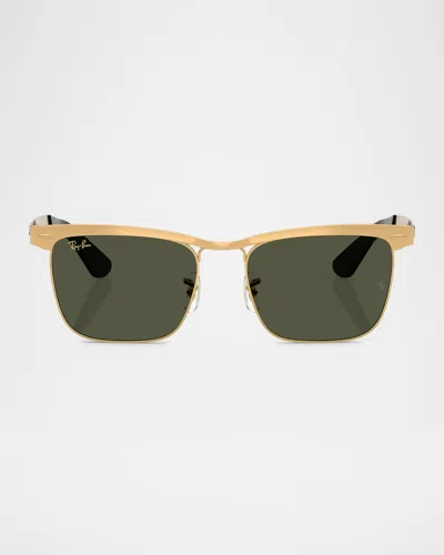 Ray Ban Men's Rb3875 Square Sunglasses In Green