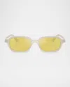 Ray Ban Ray-ban 52mm Mirrored Pillow Sunglasses In White