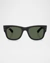 Ray Ban Ray-ban Mega Wayfarer Liteforce 50mm Square Sunglasses In Sand Black