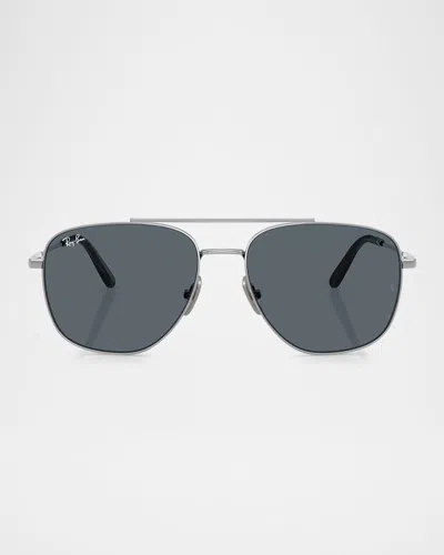 RAY BAN MEN'S RB8097 SQUARE SUNGLASSES