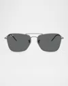 Ray Ban Men's Rbr0102s Square Sunglasses In Gunmetal