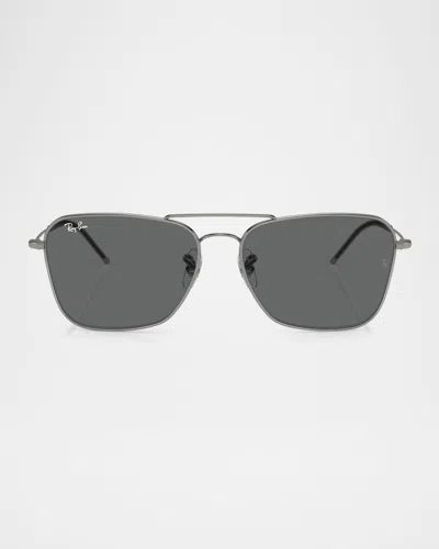 Ray Ban Men's Rbr0102s Square Sunglasses In Metallic