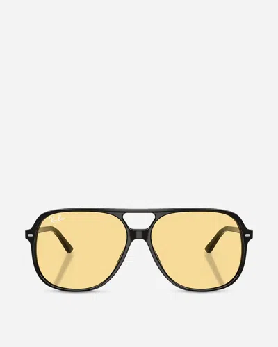 Ray Ban Men S Bill Sunglasses Polished Black / In Yellow