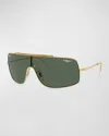 RAY BAN MEN'S WINGS III METAL SHIELD SUNGLASSES