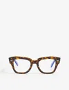 Ray Ban Rb2186 Square-frame Optical Glasses In Brown