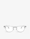 Ray Ban Ray-ban Womens Clear Clubmaster Square Glasses In None/clear