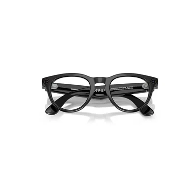 RAY BAN META AI GLASSES BLACK FRAME BLUE LENSES