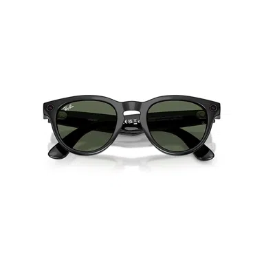 RAY BAN META AI GLASSES SCHWARZ RAHMEN GRÜN GLAS