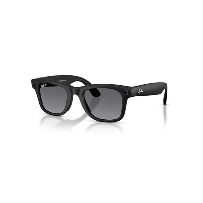Ray Ban Meta Ai Glasses Schwarz Rahmen Grau Glas In Black