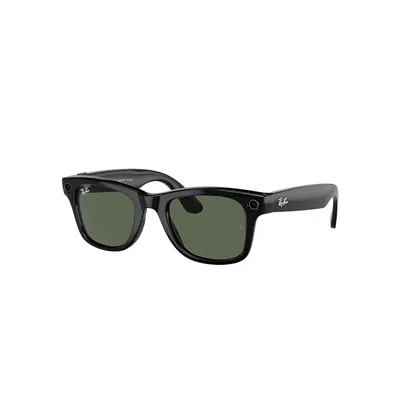 Ray Ban Ray-ban | Meta Wayfarer  Schwarz Fassung Grün Glas 50-22