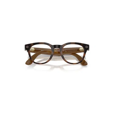 Ray Ban Meta Optics (gen 2) Havana Frame Demo Lens Prescription Ai Glasses In Brown