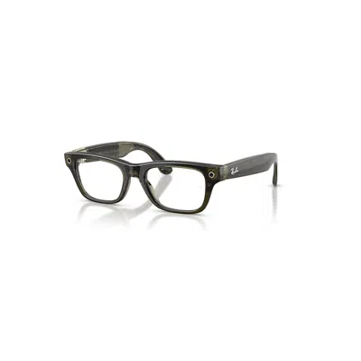 Ray Ban Meta Optics (gen 2) Transparent Dark Olive Frame Demo Lens Prescription Ai Glasses