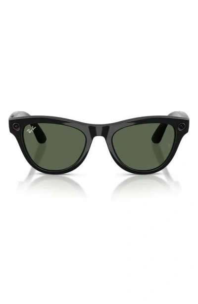 RAY BAN RAY-BAN META SKYLER 52MM CAT EYE AI GLASSES