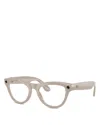 Ray Ban Ray-ban Meta Skyler Cat Eye Ai Glasses, 52mm