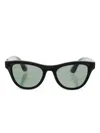 Ray Ban Meta Skyler Cat-eye Sunglasses In Black