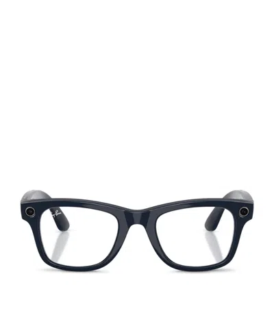 Ray Ban Meta Wayfarer Ai Sunglasses In Black
