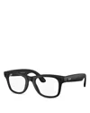 Ray Ban Ray-ban Meta Wayfarer (gen 2) Square Ai Glasses, 50mm In Black