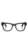 Ray Ban Ray-ban Meta Wayfarer Square Ai Glasses, 50mm In Black