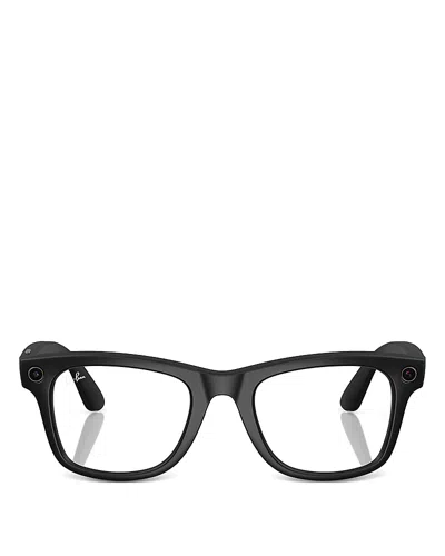 RAY BAN RAY-BAN META WAYFARER LARGE SQUARE AI GLASSES, 53MM