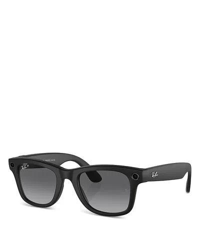 Ray Ban Ray-ban Meta Wayfarer Square Ai Glasses, 50mm In Black