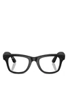 Ray Ban Ray-ban Meta Wayfarer Square Ai Glasses, 50mm In Black