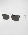 Ray Ban Xime Bio-based Sunglasses Light Gold Frame Grey Lenses 64-15 In Lt Gold