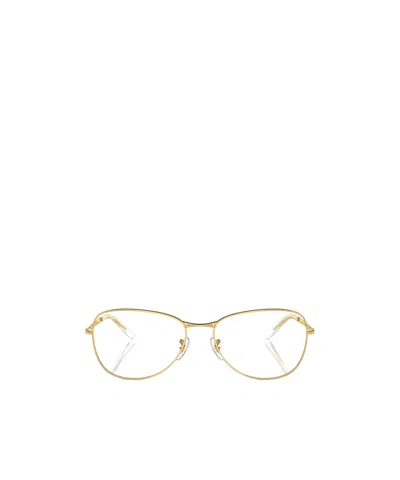 Ray Ban Metal-frame Glasses In Brown