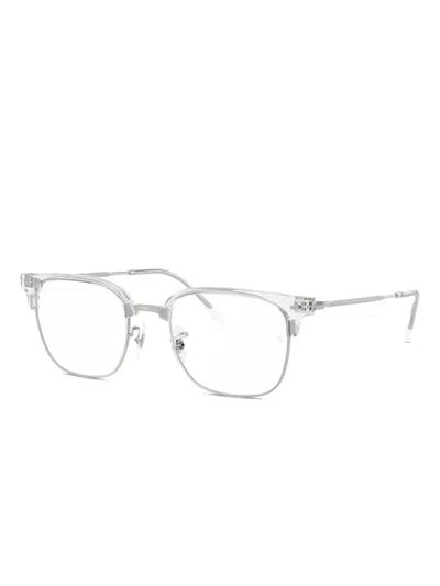 Ray Ban Metal-frame Glasses In Gray
