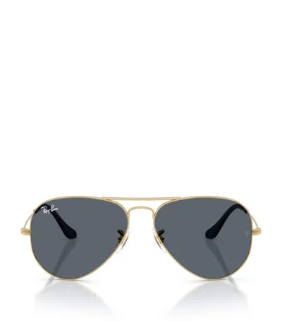 Ray Ban Metal Original Aviator Sunglasses In Multi