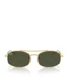 Ray Ban Square-frame Tinted-lenses Sunglasses In Gold