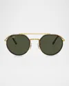 Ray Ban Ray-ban Oval Frame Sunglasses In Yellow