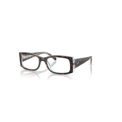 Ray Ban Miriam Optics  Dunkel Havana Auf Multicolor Fassung Klar Glas Polarisiert 54-19