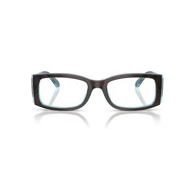 Ray Ban Miriam Optics Eyeglasses Brown On Transparent Blue Frame Clear Lenses Polarized 54-19