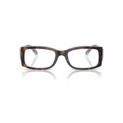 Ray Ban Miriam Optics Eyeglasses Dark Havana On Multicolor Frame Clear Lenses Polarized 54-19