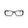 Ray Ban Miriam Optics Eyeglasses Violet On Transparent Pink Frame Clear Lenses Polarized 54-19
