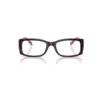 Ray Ban Miriam Optics Eyeglasses Violet On Transparent Pink Frame Clear Lenses Polarized 54-19 In Violet On Transparent Pink