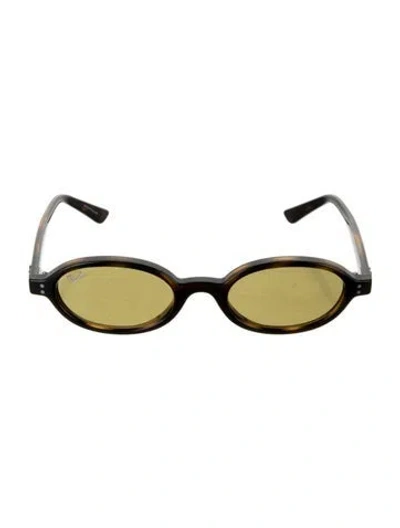 Pre-owned Ray Ban Narrow Tinted Sunglasses W/ Tags In Brown