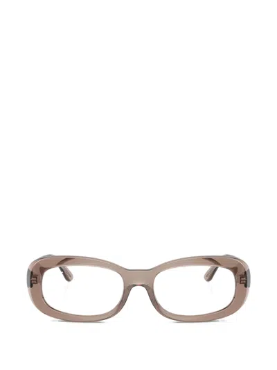 Ray Ban Oval-frame Glasses In Neutral