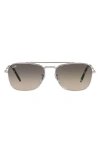 Ray Ban Ray-ban New Caravan 58mm Gradient Square Sunglasses In Neutral