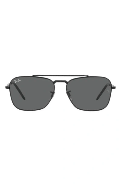 Ray Ban Ray-ban New Caravan 58mm Square Sunglasses In Black