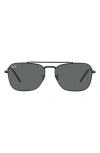 Ray Ban Ray-ban New Caravan 58mm Square Sunglasses In Black