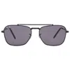 Ray Ban New Caravan Dark Gray Square Unisex Sunglasses Rb3636 002/b1 55 In Black
